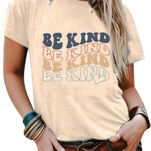 Be Kind Graphic Tee - Cream